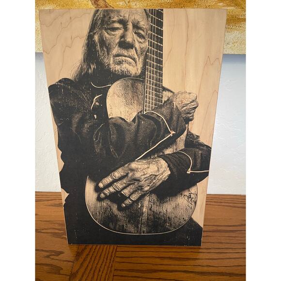 Willie Nelson Wood plaque “The Trouble Maker” - Picture 1 of 4